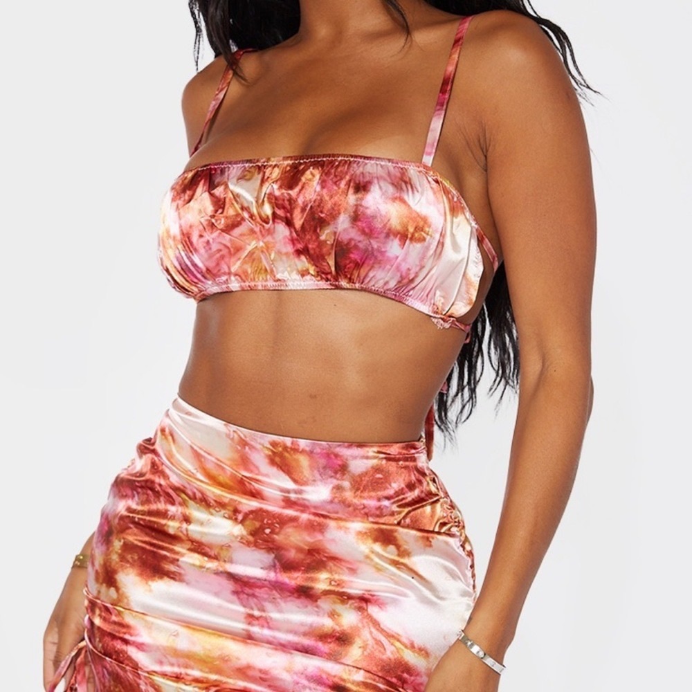 PrettyLittleThing Pink and Orange Top